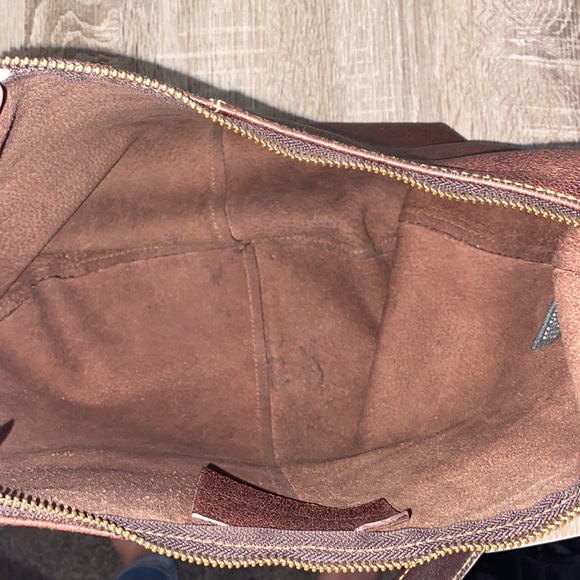 VINTAGE Club Monaco Leather Hobo Bag - Picture 4 of 5